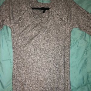 gray long sleeve sweater dress